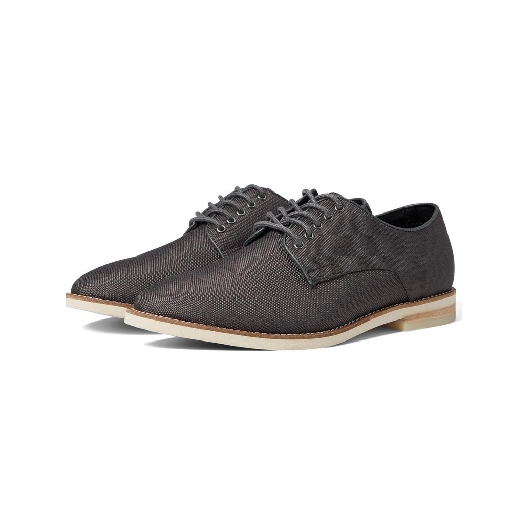 Calvin Klein Armando Black Ballistic Nylon Oxford Dress Shoes Mens 9.5